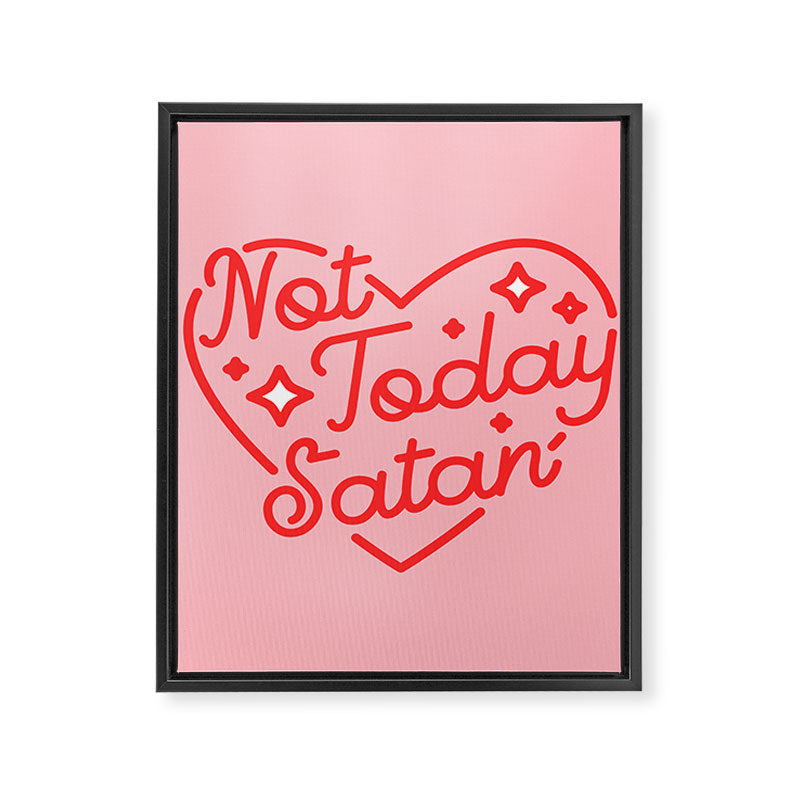 not today satan II Framed Canvas Print Gallery Image 8
