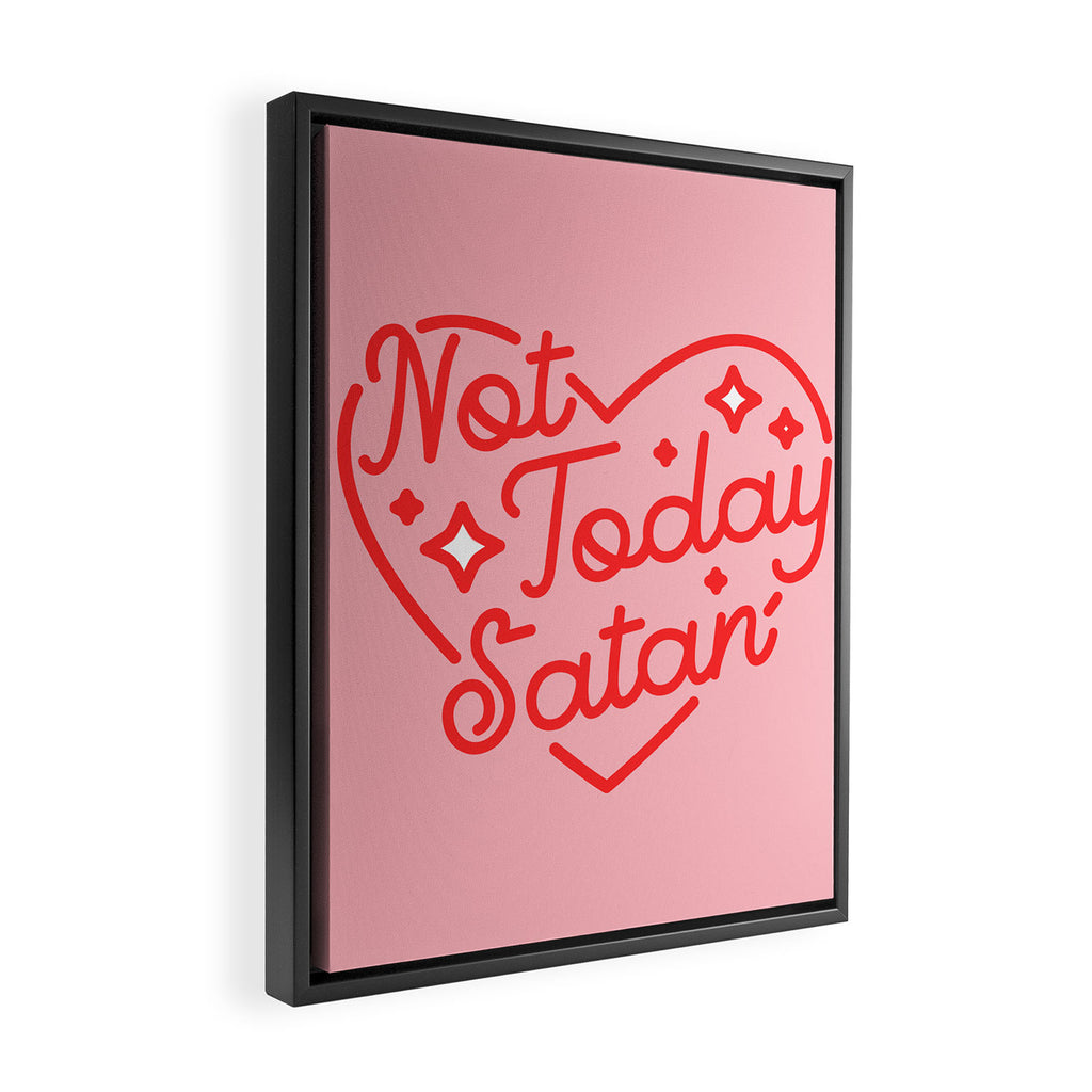 not today satan II Framed Canvas Print Gallery Image 2