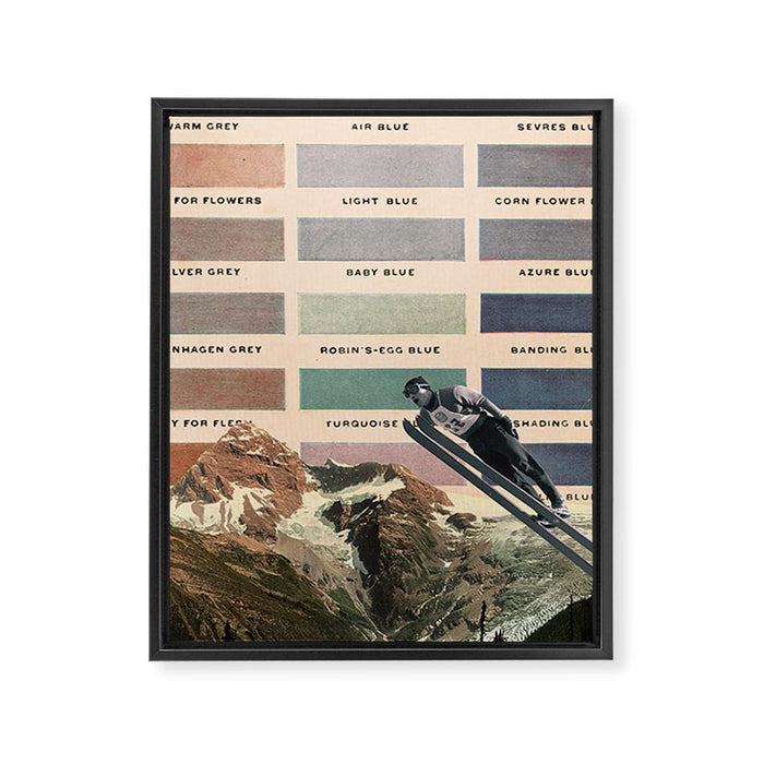Ski Framed Canvas Print Gallery Image 1