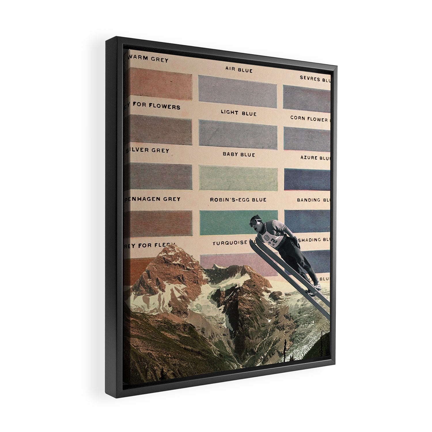 Ski Framed Canvas Print Gallery Image 2