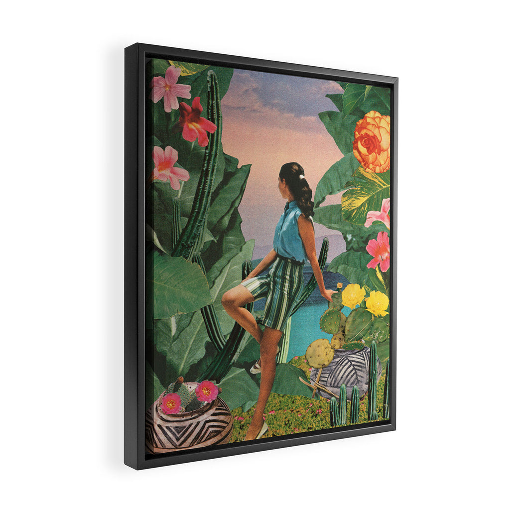 Botanical Cove Framed Canvas Print Gallery Image 2