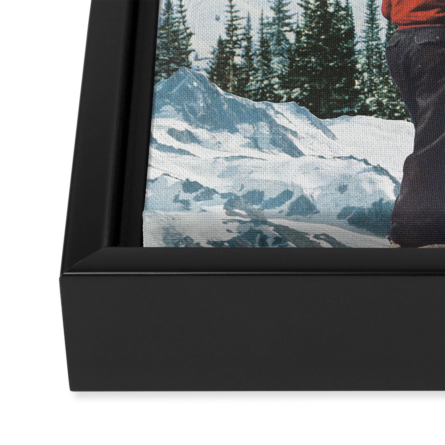 Bridger Skiing Framed Canvas Print Gallery Image 3