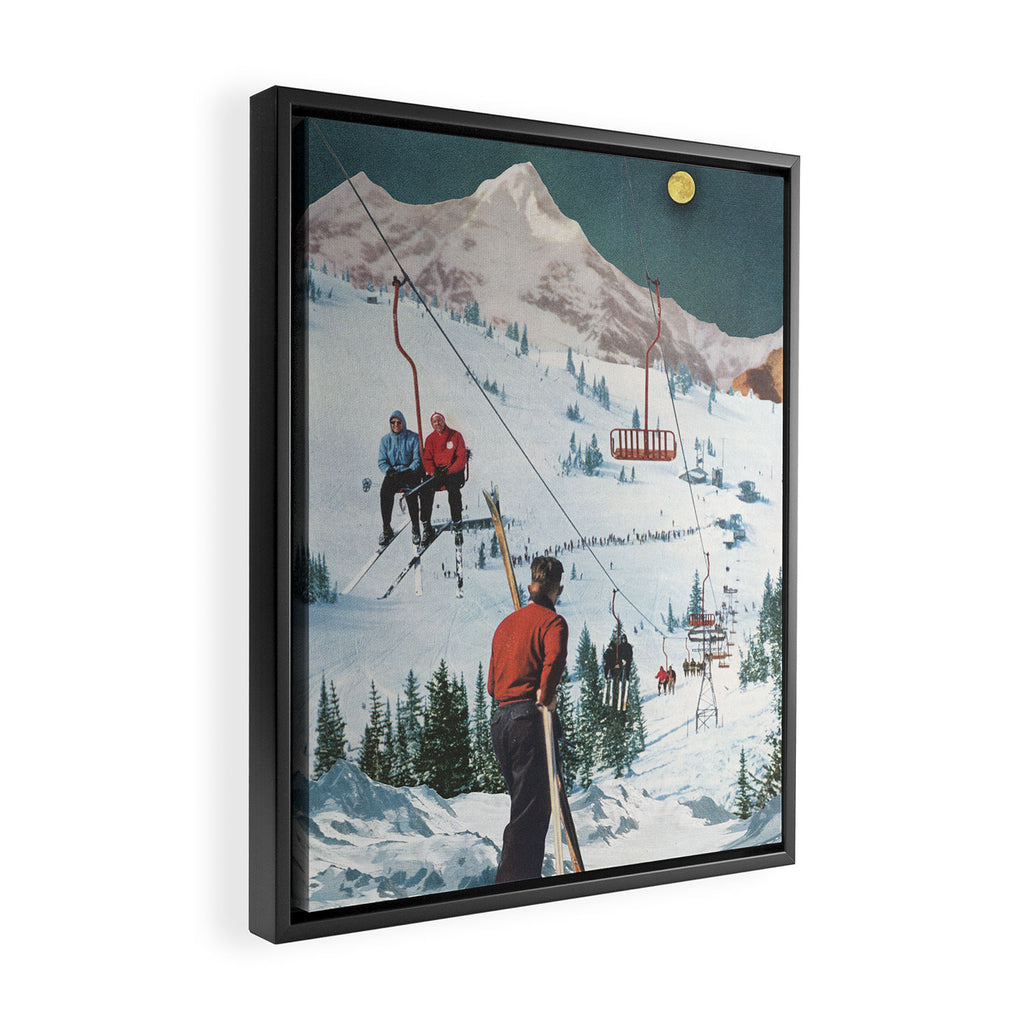 Bridger Skiing Framed Canvas Print Gallery Image 2
