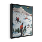 Bridger Skiing Framed Canvas Print Gallery Image 2