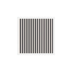 Charcoal and Cream Stripes Art Print Gallery Image 1