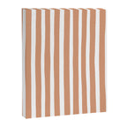 Coral Hand-Drawn Stripes Canvas Print Gallery Image 8