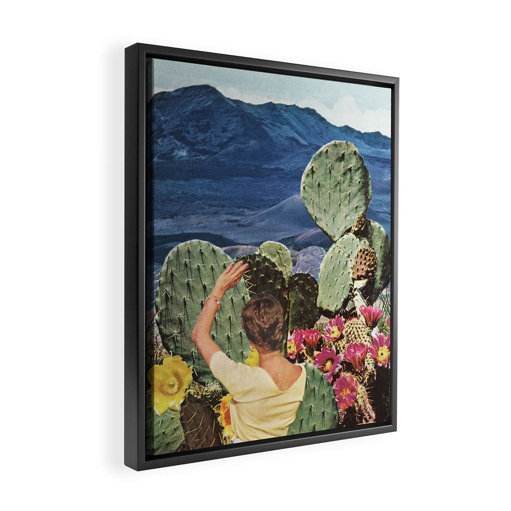 Curious Framed Canvas Print Gallery Image 2