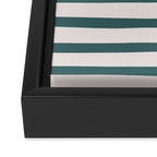 Evergreen Stripes Framed Canvas Print Gallery Image 3