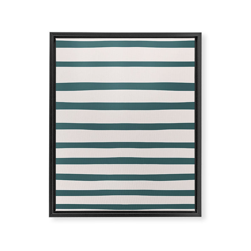 Evergreen Stripes Framed Canvas Print Gallery Image 8