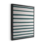 Evergreen Stripes Framed Canvas Print Gallery Image 2