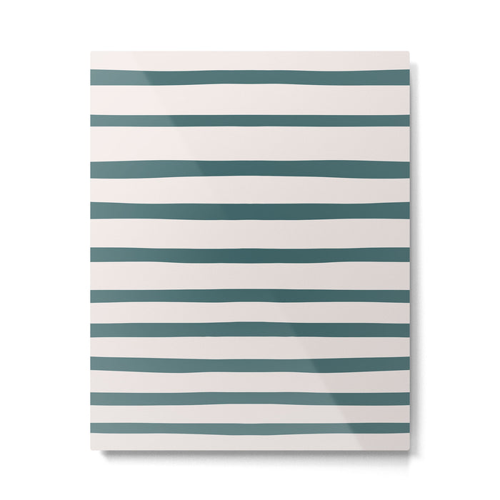 Evergreen Stripes Metal Print Gallery Image 1