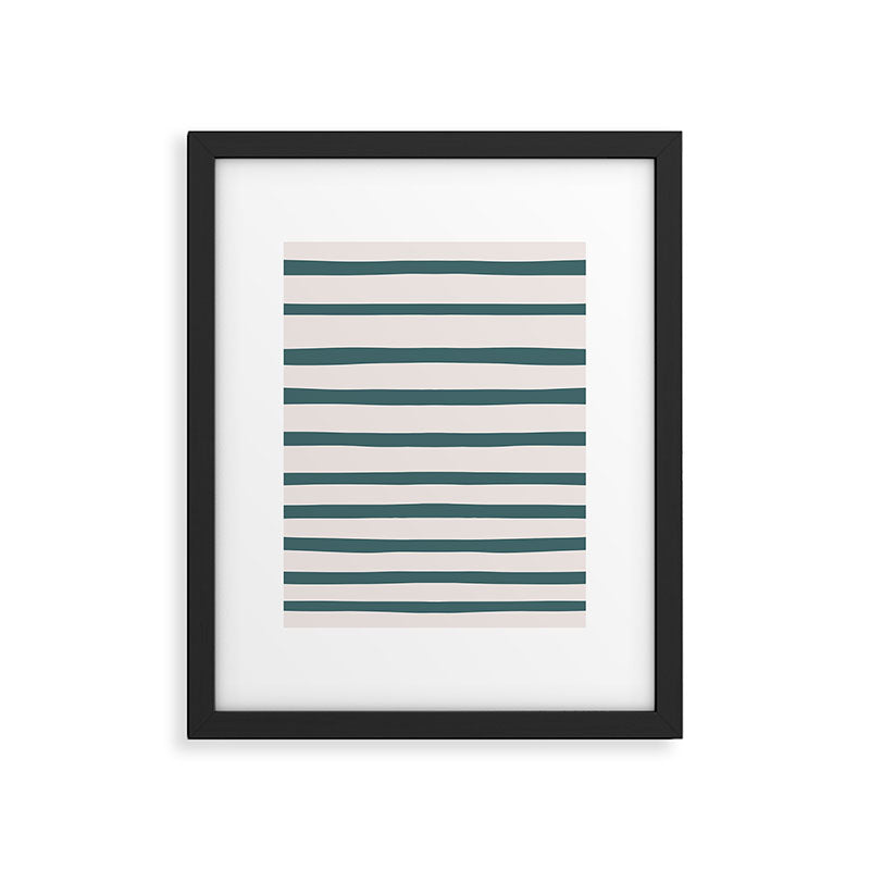 Evergreen Stripes Framed Art Print Gallery Image 6