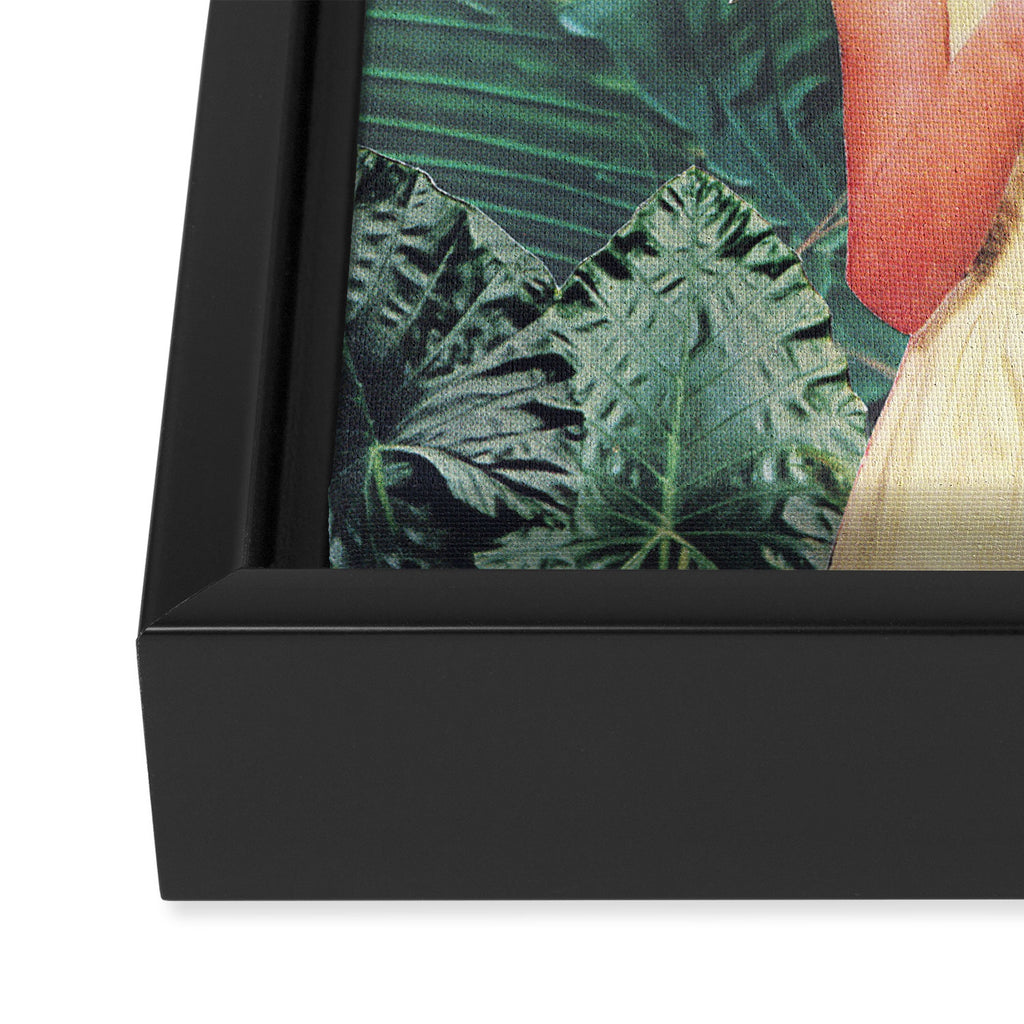 Hiding Framed Canvas Print Gallery Image 3