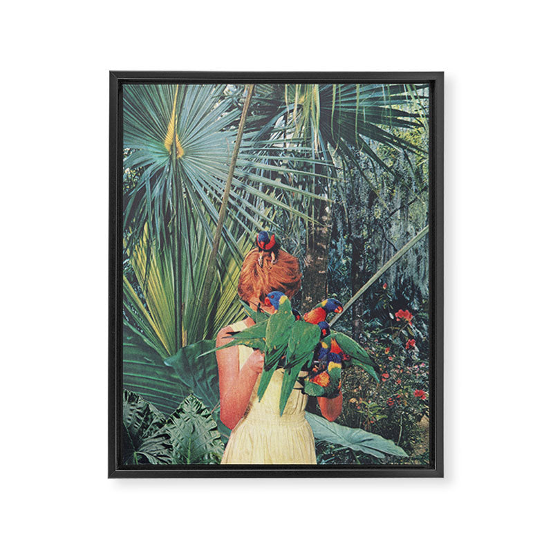 Hiding Framed Canvas Print Gallery Image 6