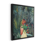 Hiding Framed Canvas Print Gallery Image 2