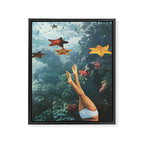 Mermaid Framed Canvas Print Gallery Image 6