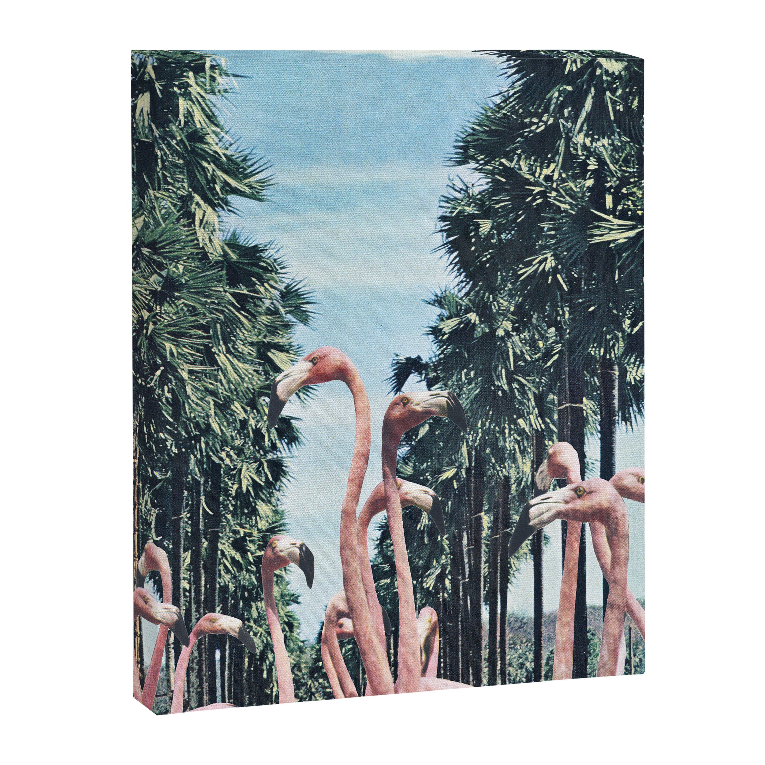 Palm Trees & Flamingos Canvas Print Gallery Image 8