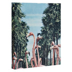 Palm Trees & Flamingos Canvas Print Gallery Image 3