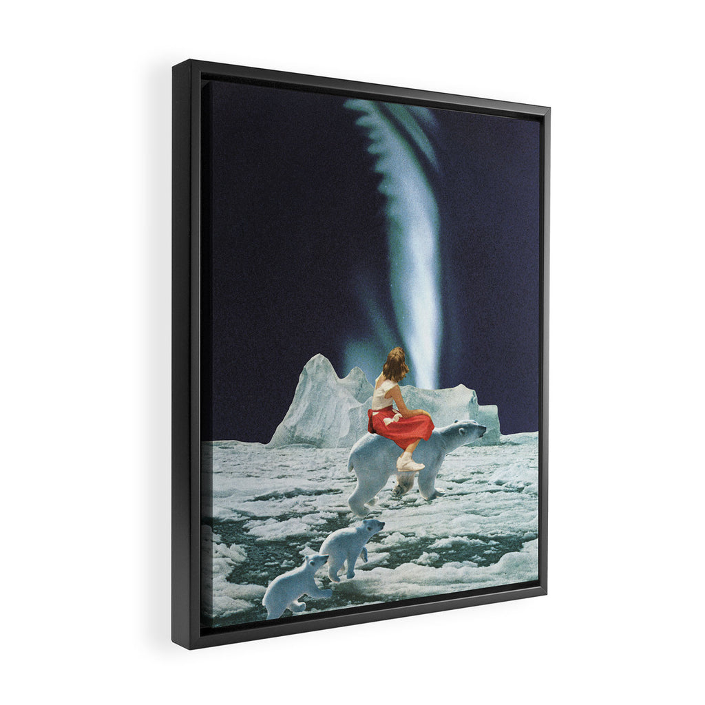 Polar Lights Framed Canvas Print Gallery Image 2