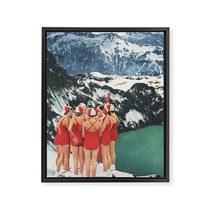 Polar Plunge Framed Canvas Print Gallery Image 6