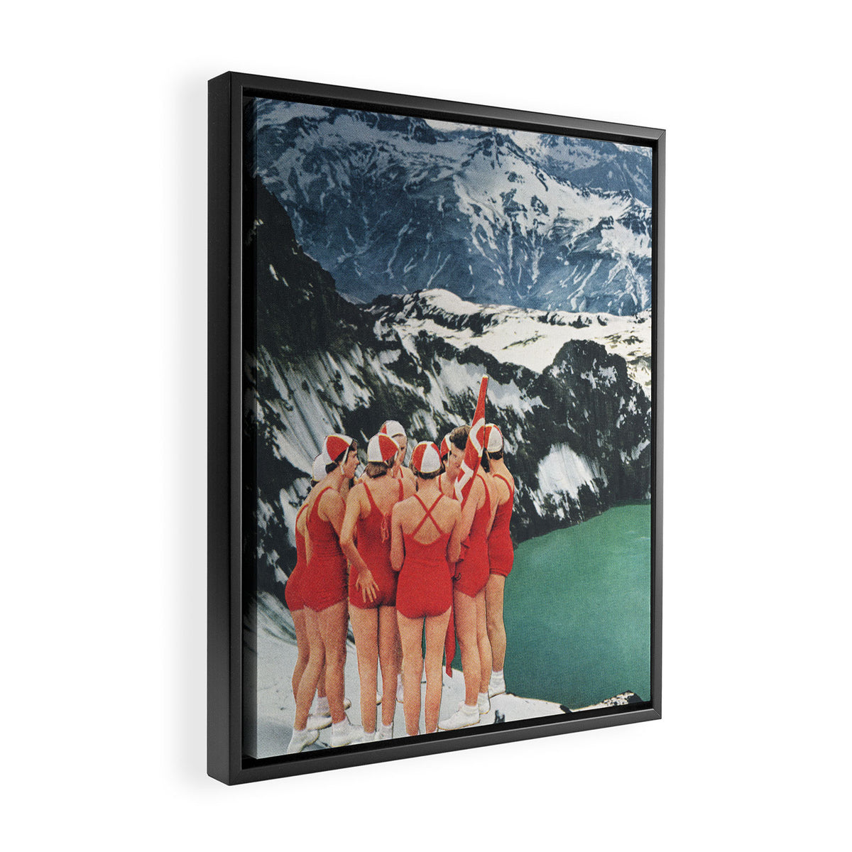Polar Plunge Framed Canvas Print Gallery Image 2