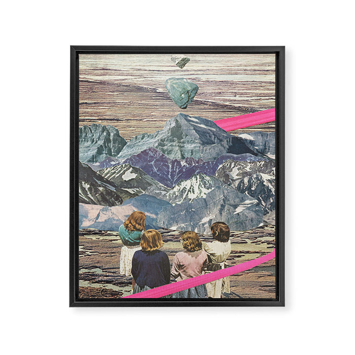 Rocks Framed Canvas Print Gallery Image 1
