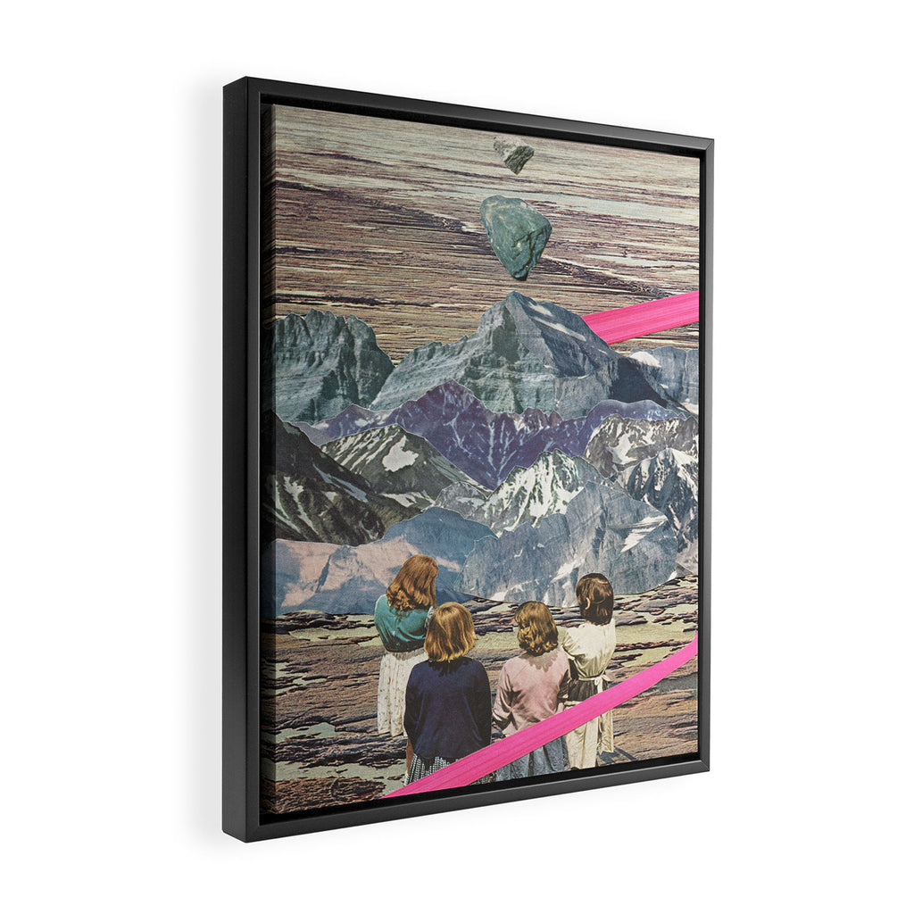 Rocks Framed Canvas Print Gallery Image 2