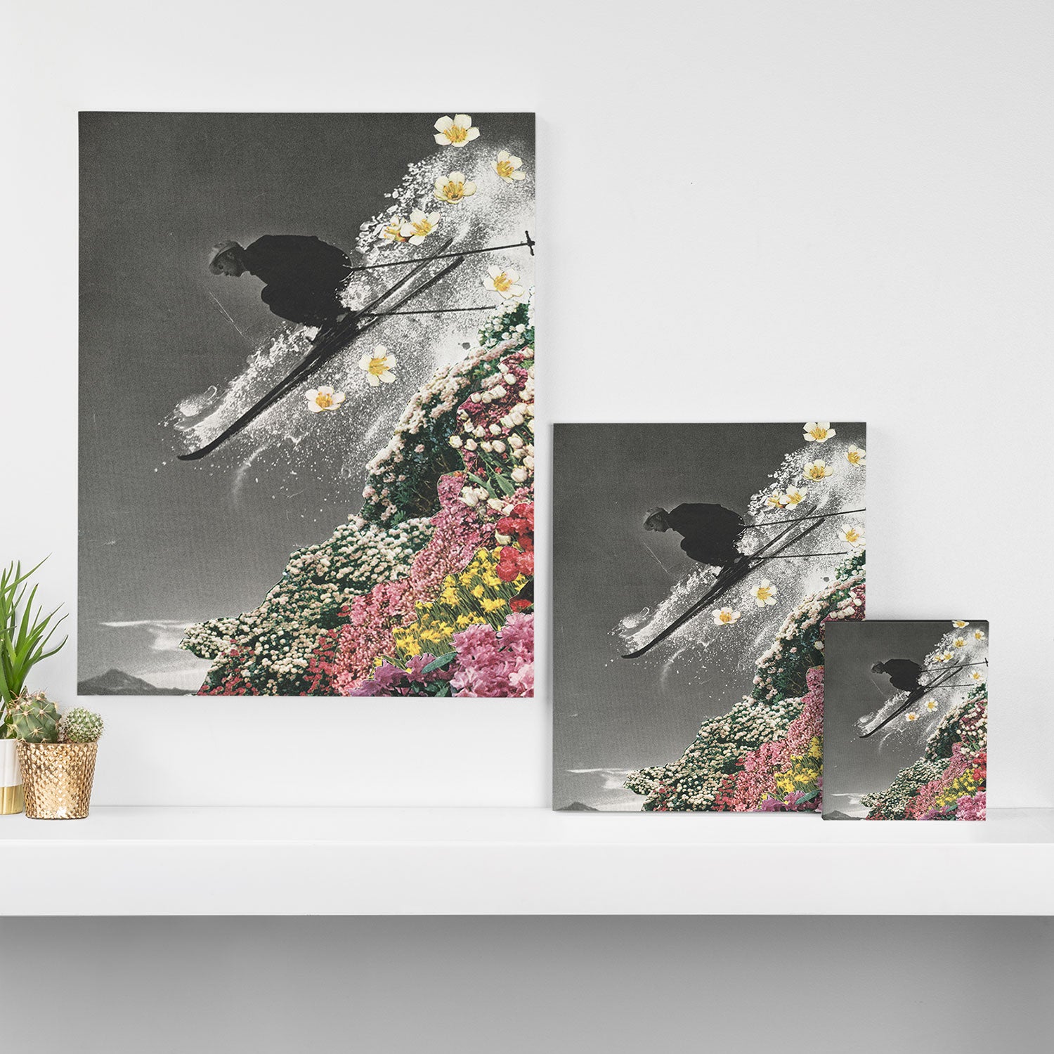 Spring Skiing Canvas Print Gallery Image 3