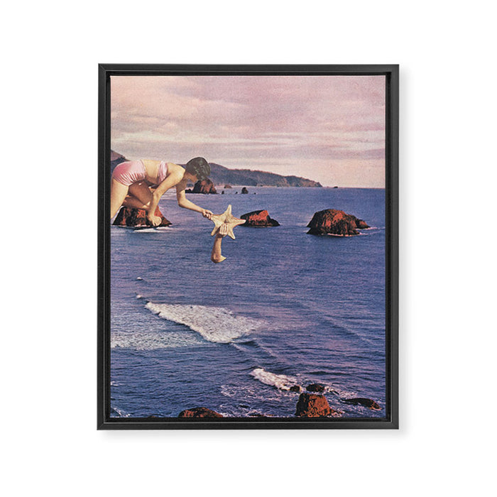Starfishing Framed Canvas Print Gallery Image 1
