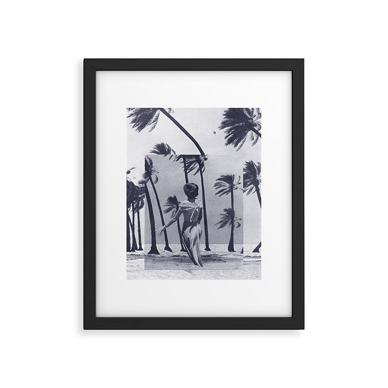 Tropical Storm in Purple Framed Art Print Gallery Image 5
