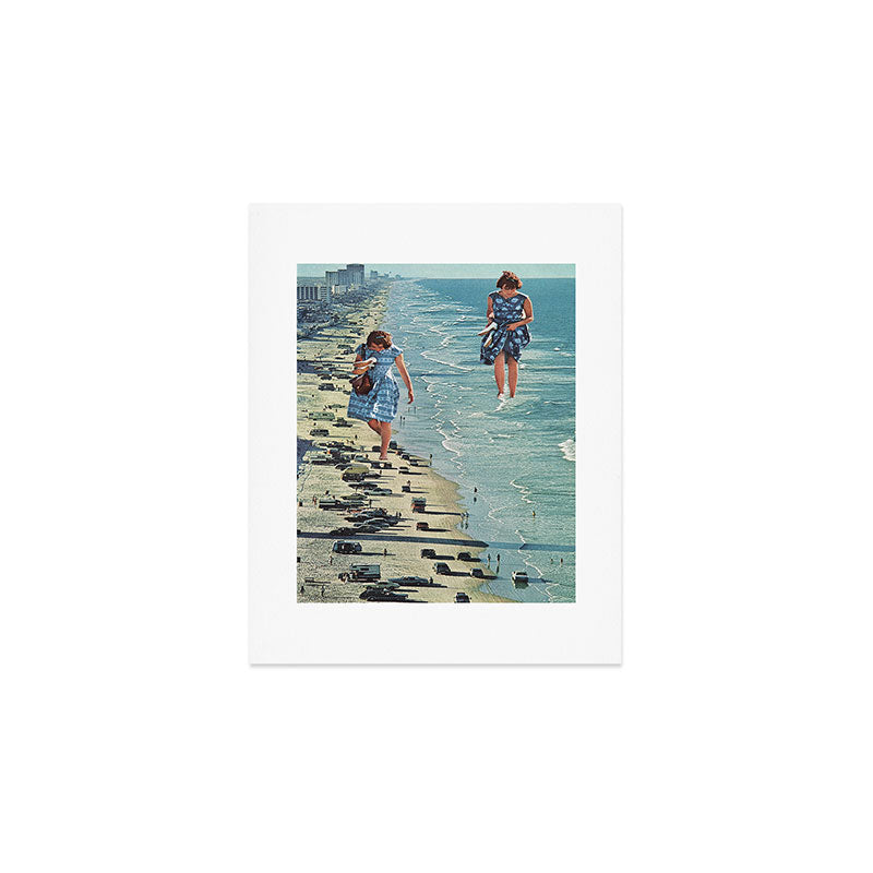 Walk on the Beach Art Print