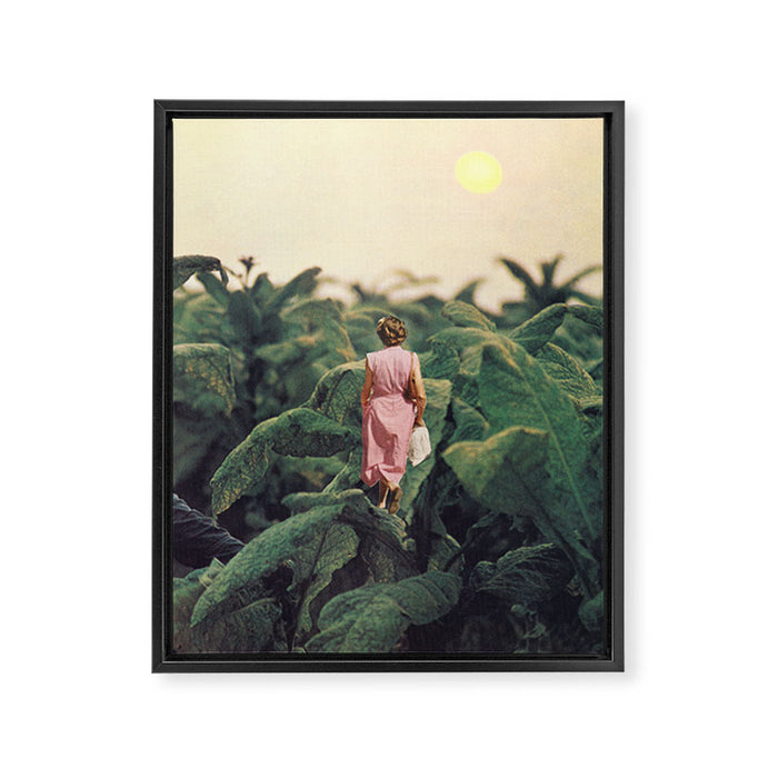 Leaves Framed Canvas Print Gallery Image 1