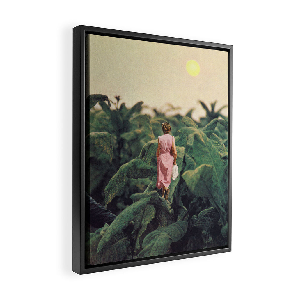 Leaves Framed Canvas Print Gallery Image 2