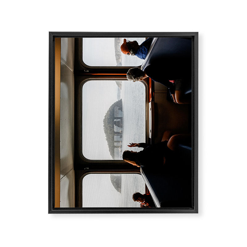 Seattle Ferry Window Framed Canvas Print Gallery Image 6