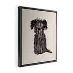 A scruffy little dog watercolor painting  Framed Canvas Print Gallery Image 2