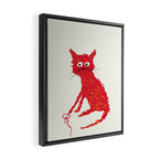 Alfred cat Framed Canvas Print Gallery Image 2