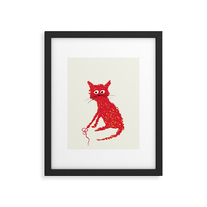 Alfred cat Framed Art Print Gallery Image 1