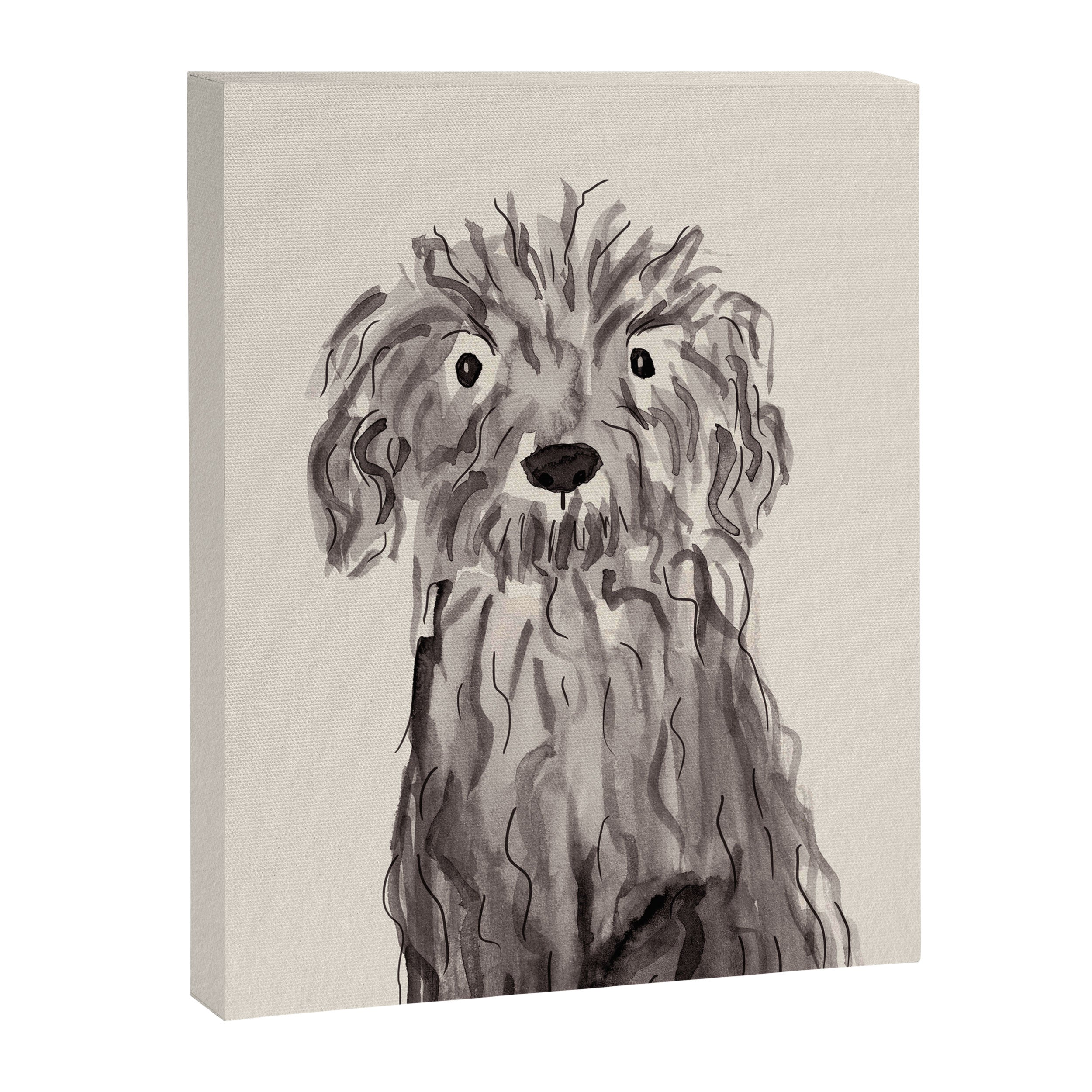 Another oodle dog watercolor painting  Canvas Print Gallery Image 8