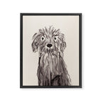 Another oodle dog watercolor painting  Framed Canvas Print Gallery Image 8