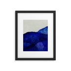 Blue hills abstract Framed Art Print Gallery Image 6