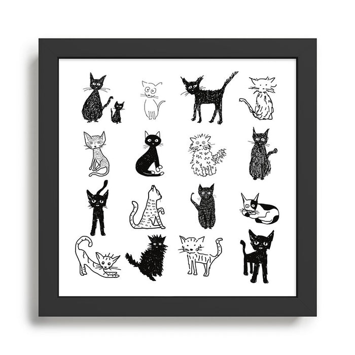 Cats Framed Art Print Gallery Image 1