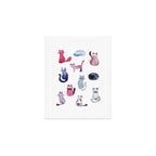 Cats in ink Art Print Gallery Image 1