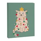 Christmas tree cat drawing Canvas Print Gallery Image 8