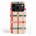Colourful window pane checked pattern iPhone Case Gallery Image 1