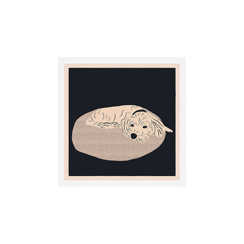 Cosy dog Art Print Gallery Image 1