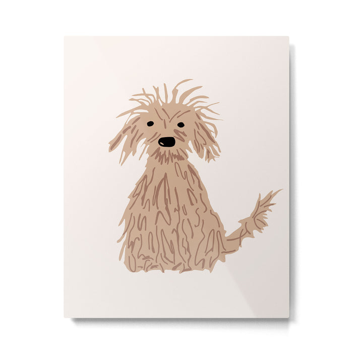 Doggy day cream version Metal Print Gallery Image 1
