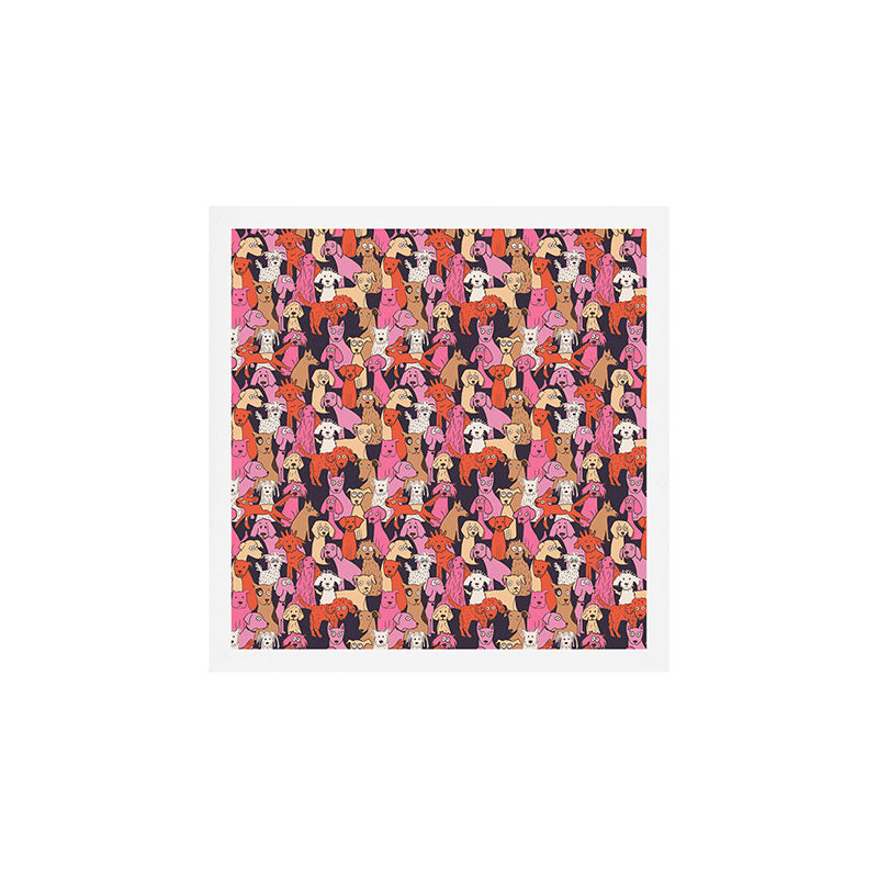 Dogs all day brights Art Print Gallery Image 1