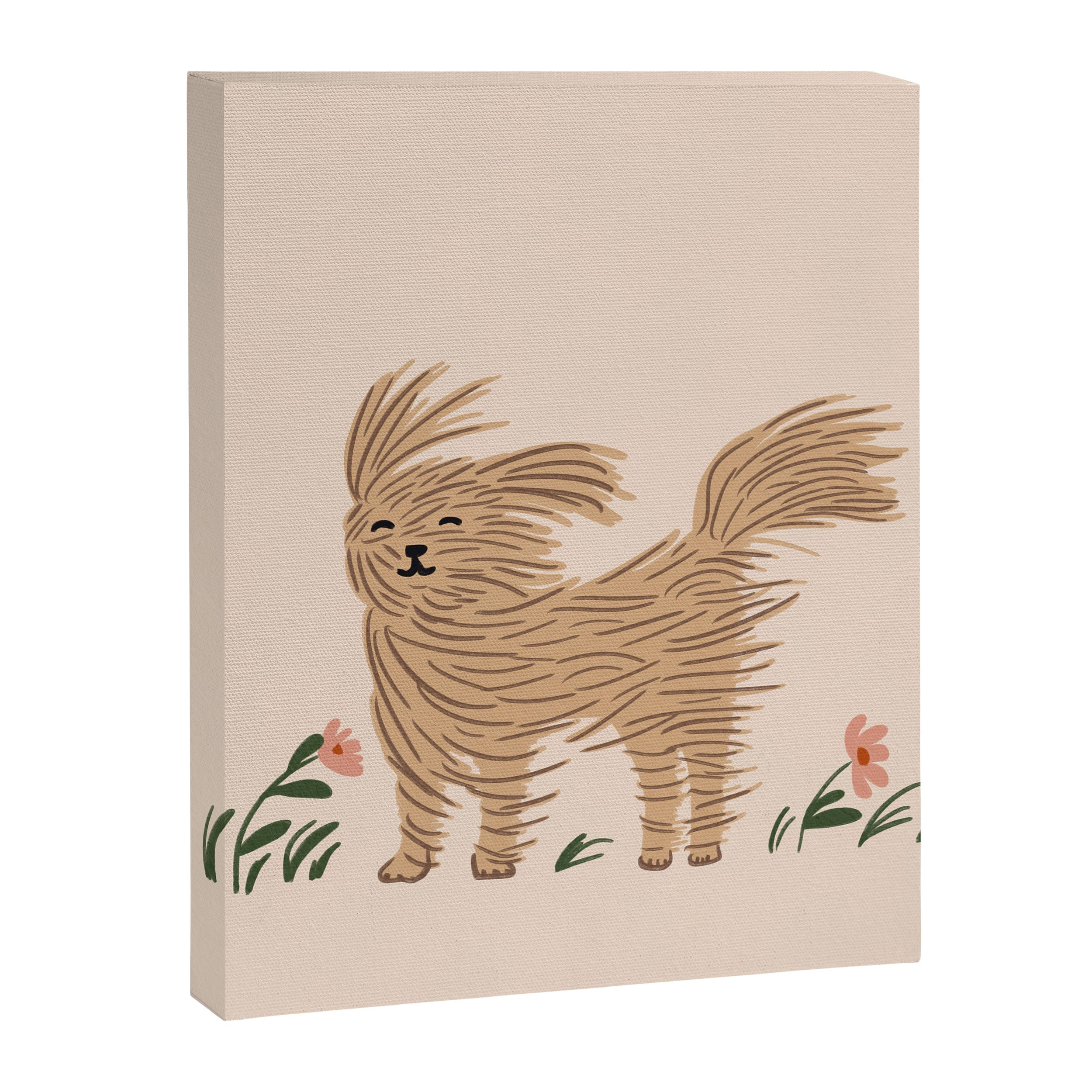 Easy breezy wind day dog Canvas Print Gallery Image 6