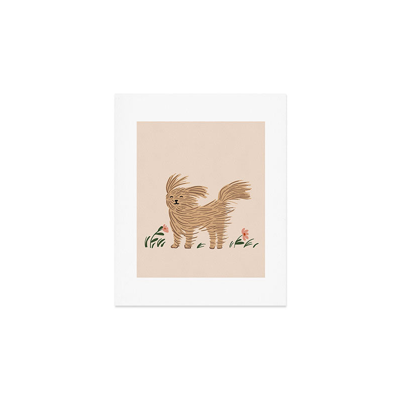 Easy breezy wind day dog Art Print Gallery Image 1