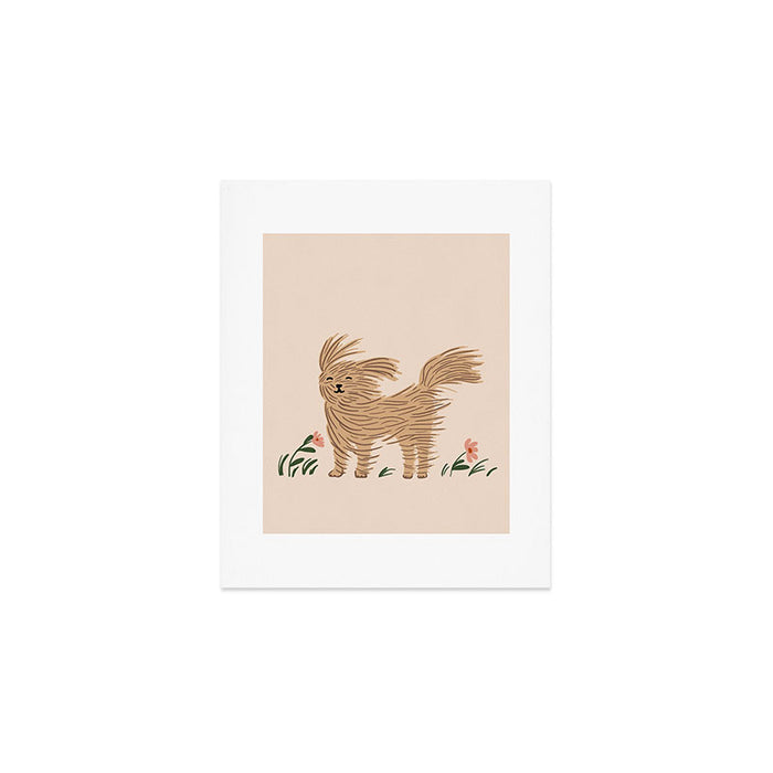 Easy breezy wind day dog Art Print Gallery Image 1